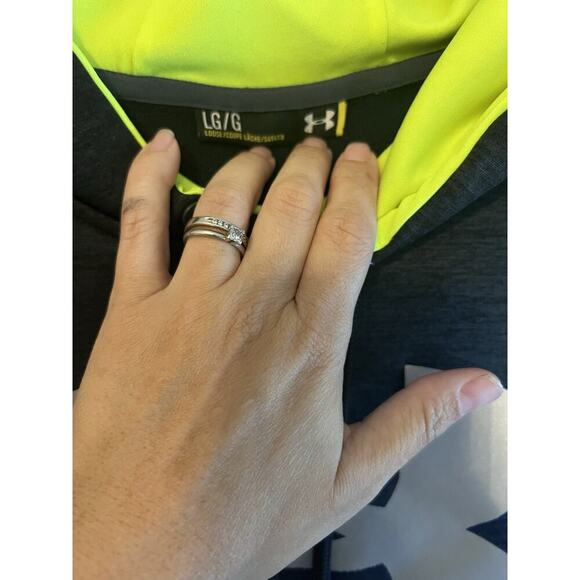 Under Armour Hoodie Sweatshirt Size Large Dark Gray - Picture 2 of 9